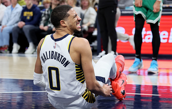 哈利伯顿腿筋拉伤退赛 专家详解伤情：最严重需手术至少伤停12周