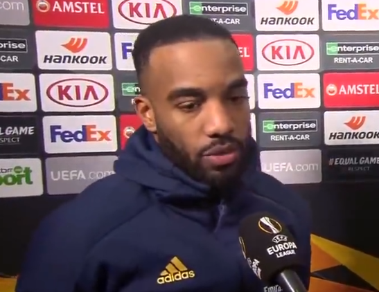 拉卡泽特：上半场发挥糟糕 但有信心扭转局面取得进球