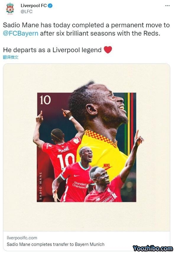 利物浦转出排行：库鸟1.4亿居首 苏神第二