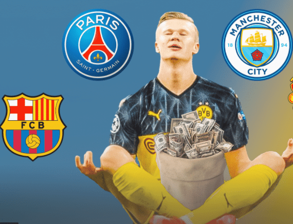 塞尔：巴黎为哈兰德开5年3亿欧薪水，竞价皇萨城