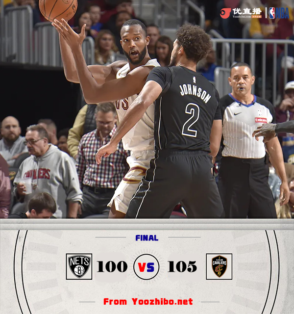 骑士105-100险胜篮网 末节翻盘！莫布里23+16 加兰20+6