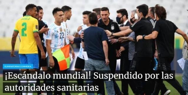 南美足联：巴西vs阿根廷腰斩，国际足联决定后续