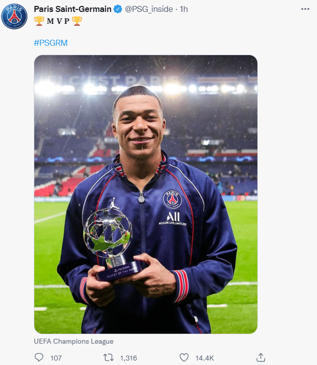 姆巴佩52场欧冠造52球，本赛季32战造35球