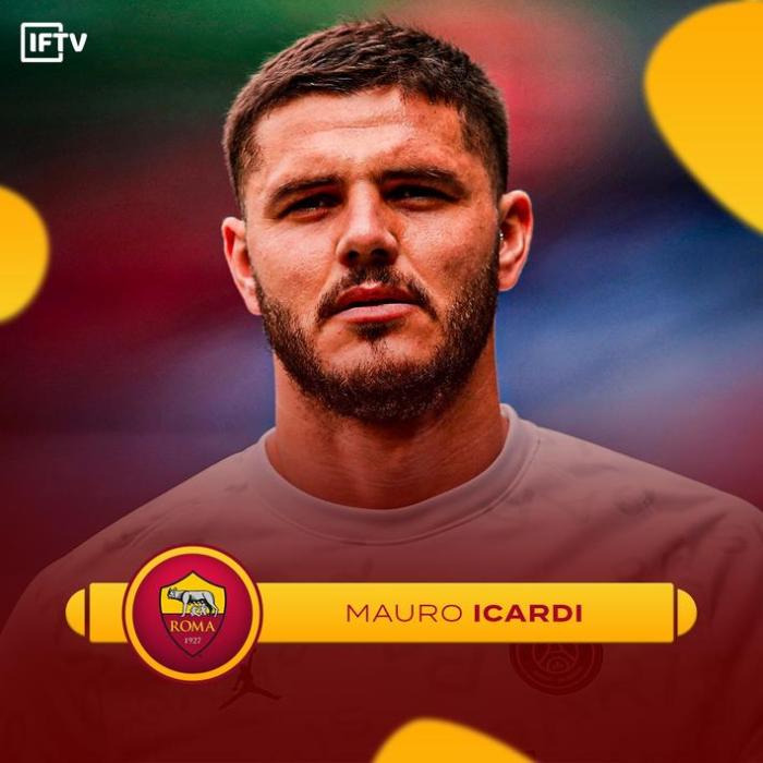 意媒：罗马想先租后买伊卡尔迪，已与其妻子接触