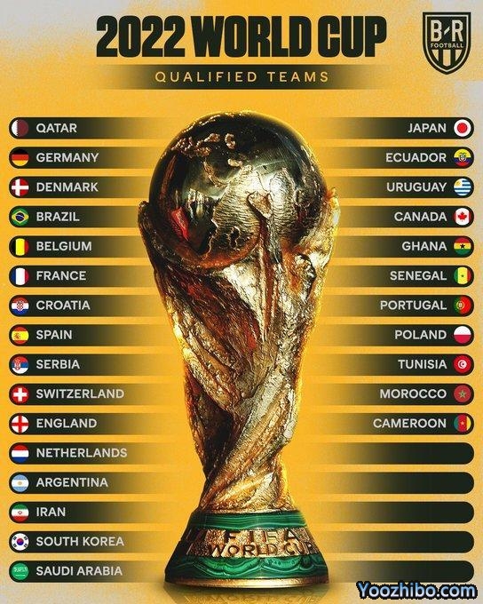 卡塔尔世界杯已出线27队，还差5队就齐活！