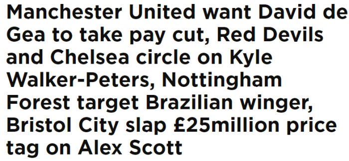 英媒：曼联希望让德赫亚降薪续下一份长约