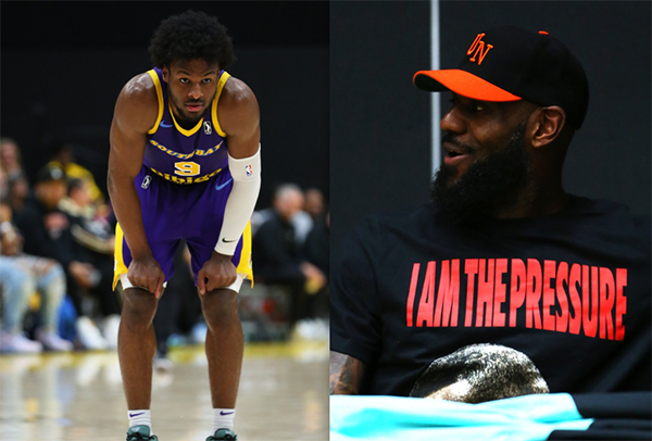 遗憾！南湾湖人惜败，布朗尼 G 联赛 10 中 2 仅 4+2+2，詹姆斯携妻观战也无奈呀！