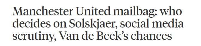 TA：曼联还未与其他主帅接触