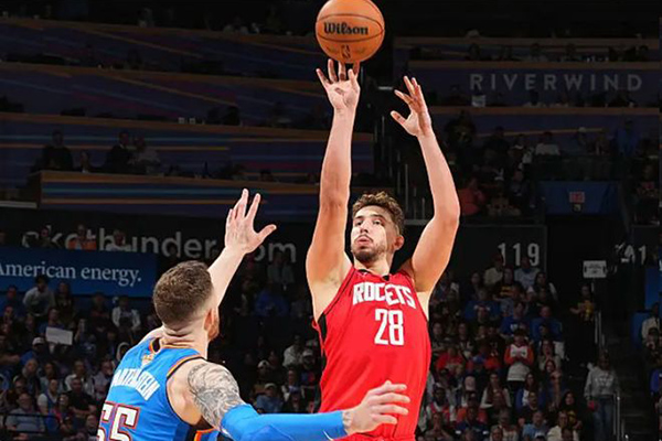 火箭双加时惜败雷霆 申京轰39+11+7创三分纪录