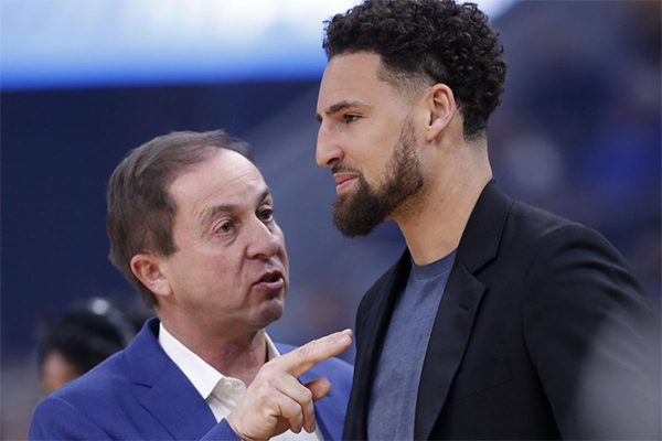 勇士老板谈克莱 称失去他但新阵容出色