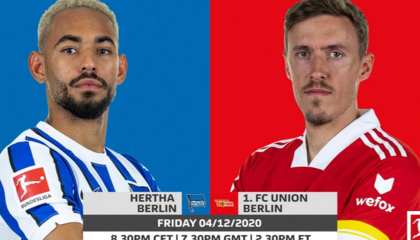 柏林赫塔vs柏林联合前瞻：德比战火重燃，拉巴迪亚担重任