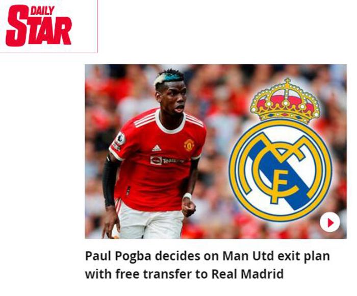 曝博格巴在曼联拼命发威原因：想自由转会皇马，搭档姆巴佩哈兰德