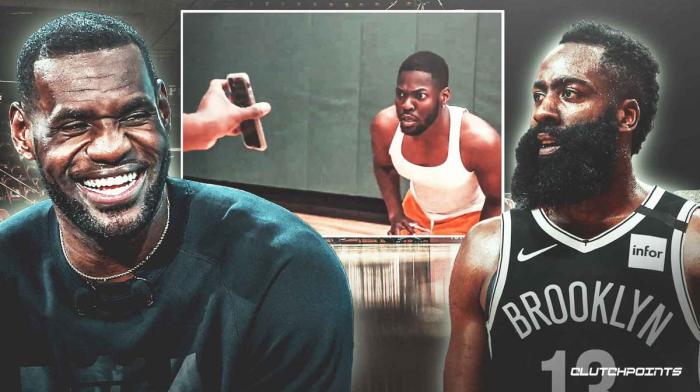 对哈登加盟篮网极度不满？詹皇回应被恶搞，美媒：36岁不是灭霸了