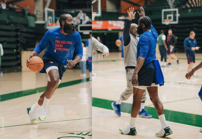 哈登正式归队！与恩比德合练曝光 未搅乱训练营+提前离场拒绝采访