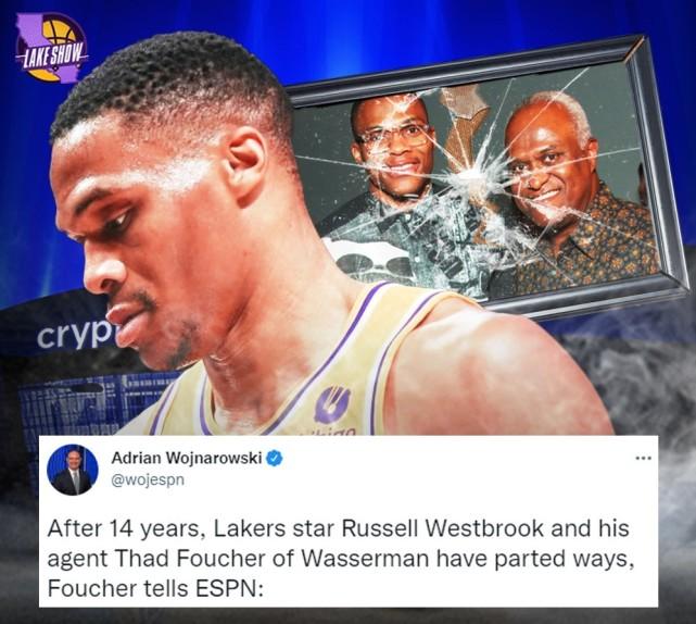 揭秘威少14年经纪人！排名第八损失大客户，曾助浓眉签1.45亿肥约