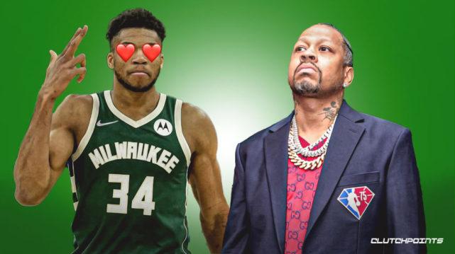 字母哥追星一幕曝光！看到艾弗森秒变小迷弟：因为你开始打篮球