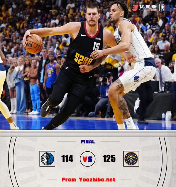 掘金125-114大胜独行侠 约基奇33+14+9 东契奇34+10+8