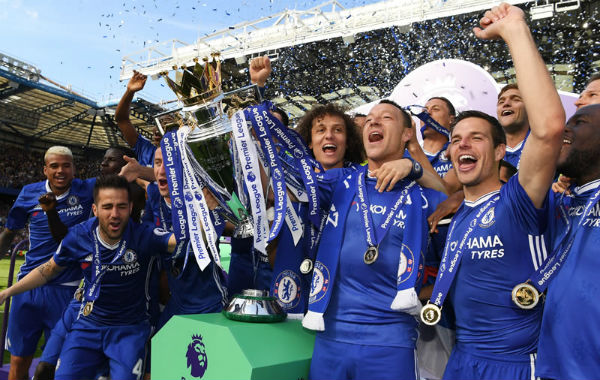 2016-17赛季英格兰超级联赛积分排名及数据统计