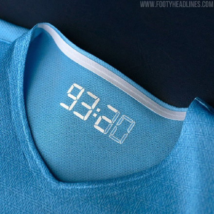 曼城官宣2021/22赛季新球衣正式发布：93:20纪念伟大时刻