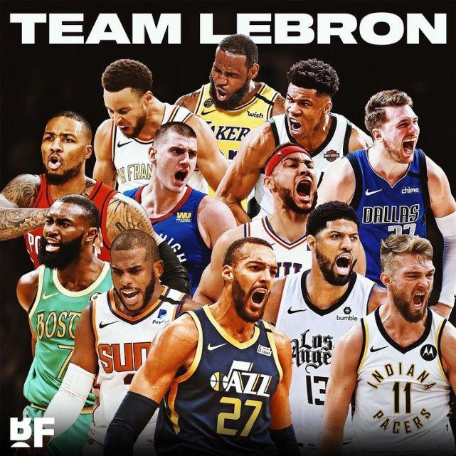 ESPN列九大数据对比！詹姆斯队七项占优，杜兰特队变成三分大队？