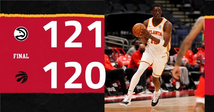 老鹰121-120战胜猛龙 斯内尔三分绝杀 特雷-杨37+6 鲍威尔33分