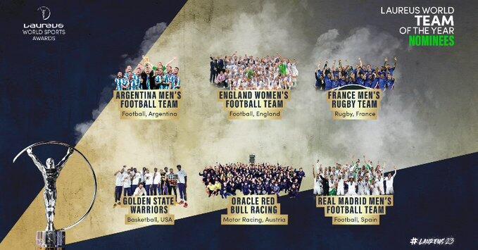 劳伦斯奖年度最佳团队提名：阿根廷男足、皇马领衔
