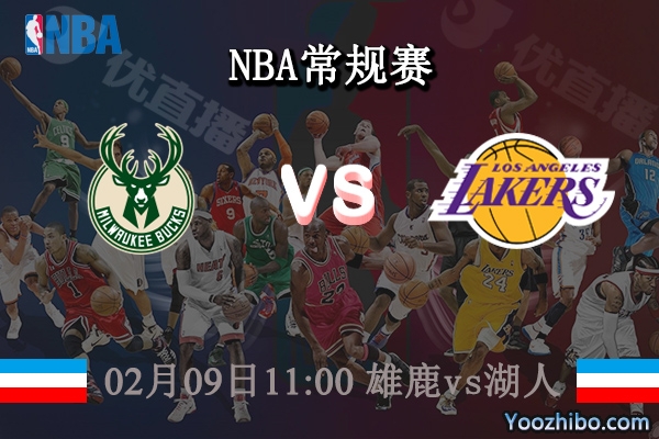 02月09日 NBA常规赛 雄鹿vs湖人直播前瞻分析