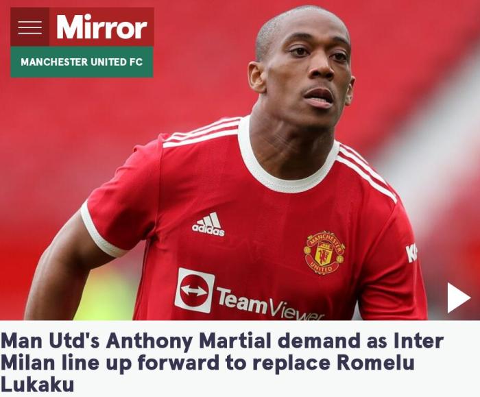 国米欲购曼联妖王接班卢卡库！愿给25万周薪，先租后买引进马夏尔