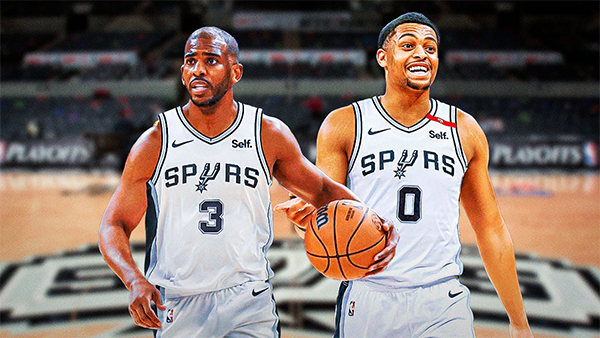 保罗于马刺继续披挂 3 号球衣，凯尔登让号并改穿 0 号创马刺队史新纪录