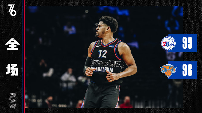 76人99-96逆转尼克斯 哈里斯30+6 库里20分 兰德尔19+15+8