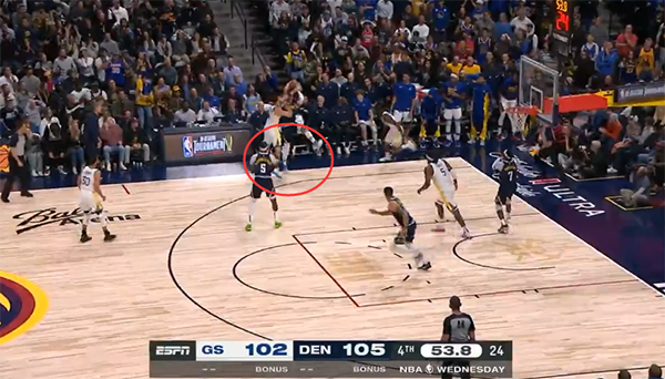 勇士掘金裁判报告出炉：漏吹戈登出界传球 仅1次漏判勇士吃亏惜败