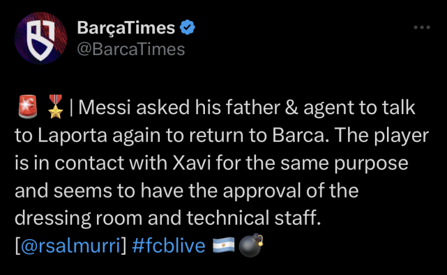 曝梅西要求父亲再与拉波尔塔谈判！曾愿第1年降薪至1000万