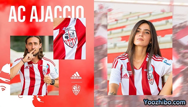 2022-23赛季阿雅克肖主客场及第二客场球衣一览