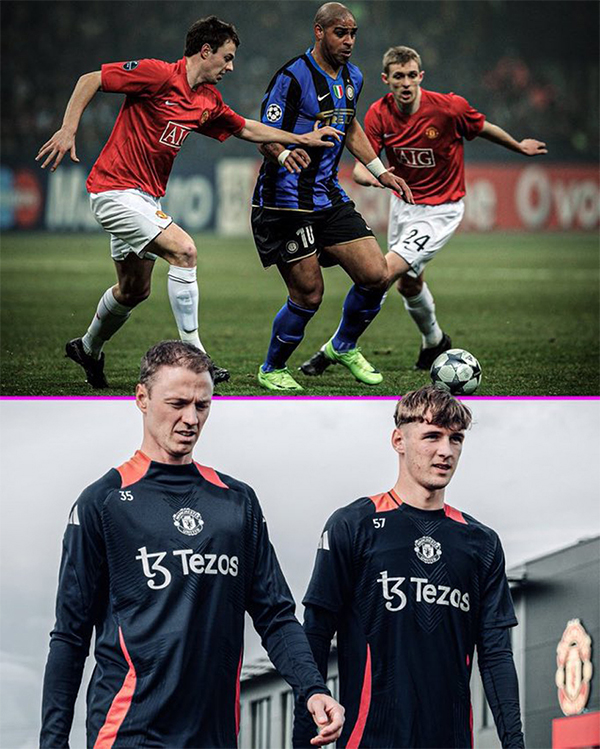 曼联训练场奇景：老将对青训队友称，我曾与你爸是队友