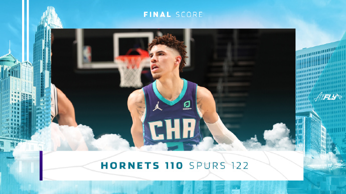 马刺122-110力克黄蜂 利拉德34+11 东契奇44+7+9