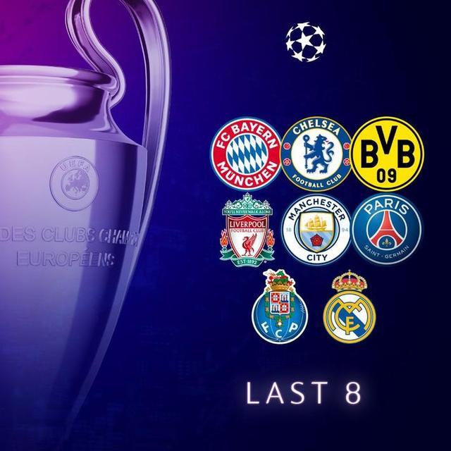 欧冠夺冠赔率：曼城最被看好，皇马仅第六