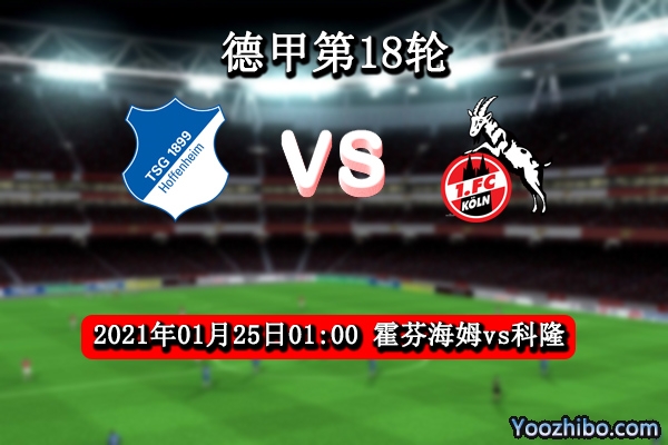 霍芬海姆vs科隆赛事前瞻分析：霍芬海姆往绩占优高看一线