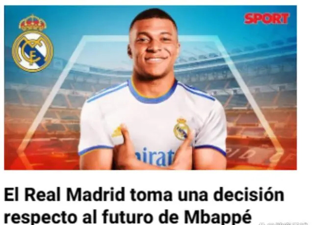 电讯报：皇马夏窗准备签下巴黎球星姆巴佩