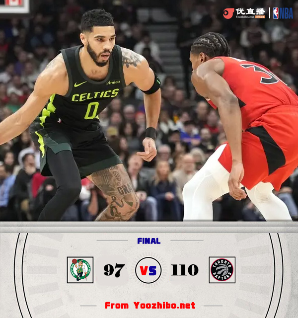 猛龙110-97力克绿军 双探花合计31中9 1胜15负之后连克强敌迎2连胜