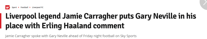 拉伊奥拉采访未提英超双红，卡拉格内维尔互相调侃