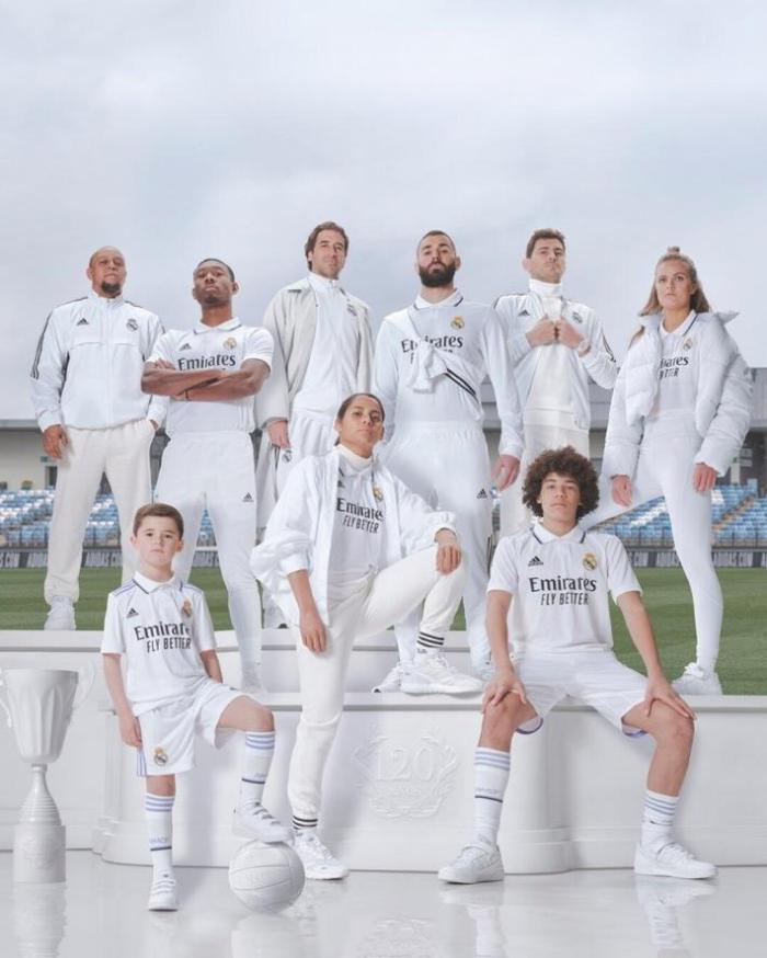 皇马公布下赛季白色主场球衣，多位传奇回归助阵