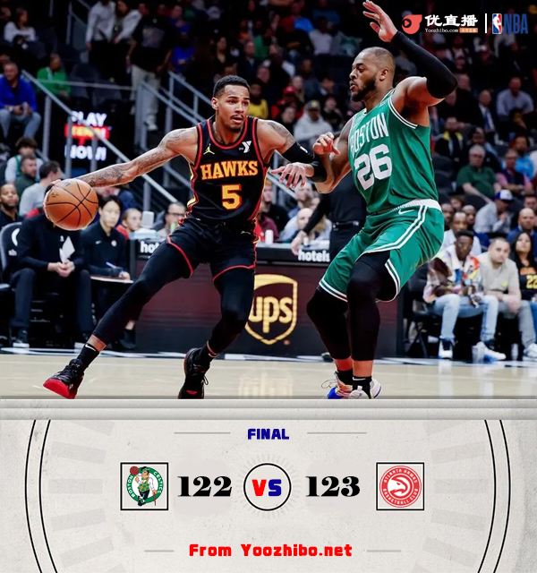 老鹰123-122力克绿军 穆雷44中18砍44分&加时11分+绝杀 塔图姆31分
