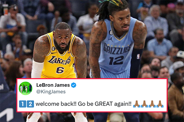 莫兰特正式解禁复出：与罗斯一起抵达球馆 詹姆斯发声欢迎其回归