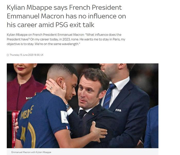 “留下是我的唯一选择” 离队风波中姆巴佩这样说