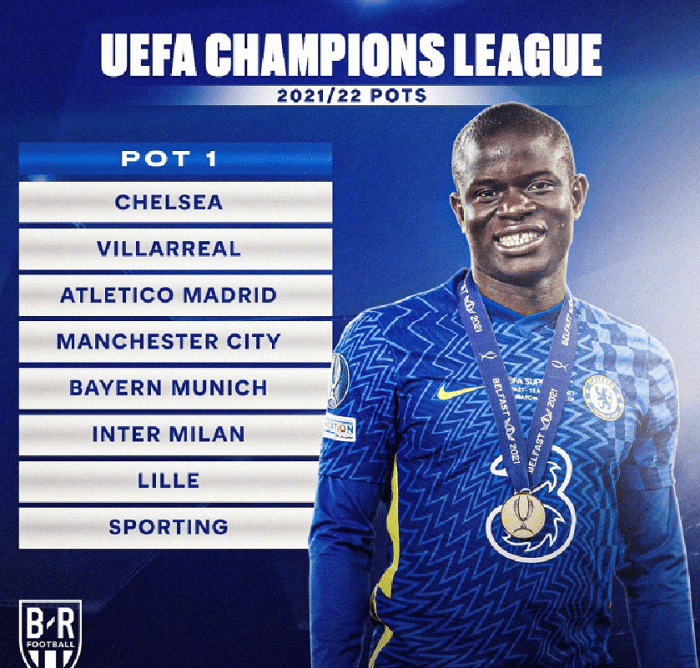 欧冠分档：每档都有欧冠冠军，第四档球队都共夺得七个欧冠冠军！