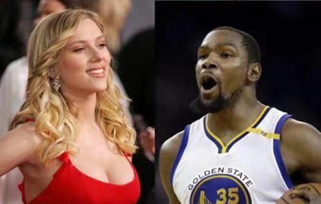 13年后再表白斯嘉丽，杜兰特为何对她情有独钟？看和库里互动秒懂