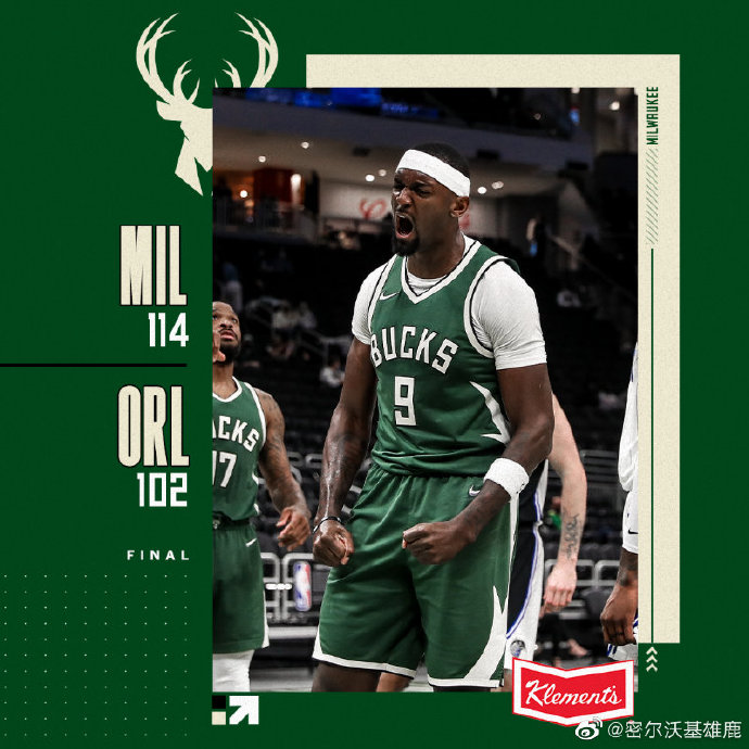 雄鹿114-102击退魔术 字母哥27+12+5 霍勒迪15分 瓦格纳17+13