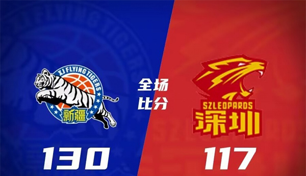 新疆130-117击败深圳迎连胜 皮特森32+8 李炎哲15分 佩里40+9