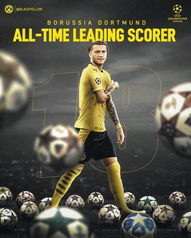 载入史册！罗伊斯18球成多特队史的欧冠射手王