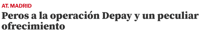 世体：马竞仍在尝试德佩，并且不接受球员交换